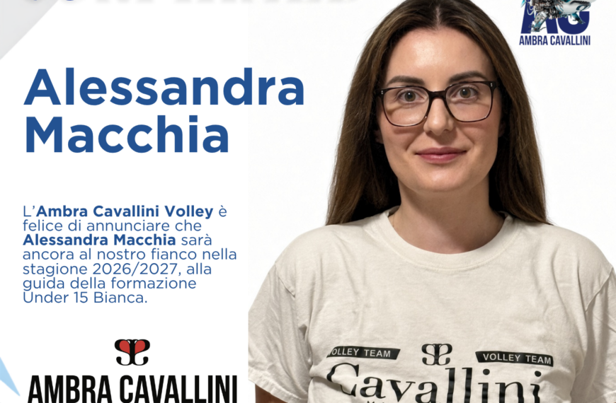 Alessandra Macchia confermata alla guida dell’Under 15 Bianca