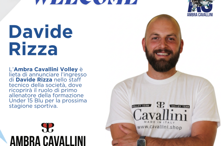 Davide Rizza nuovo coach dell’Under 15 Blu