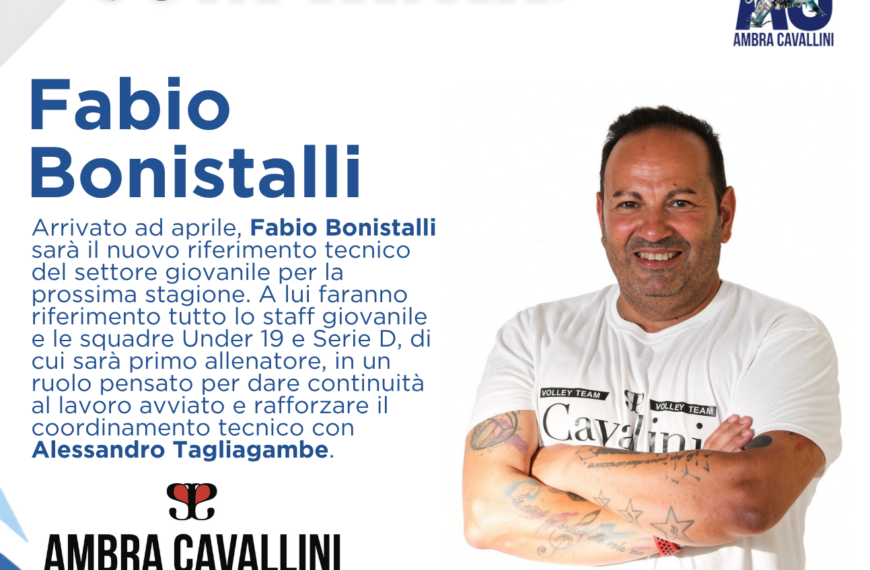 Fabio Bonistalli, il nuovo riferimento del settore giovanile