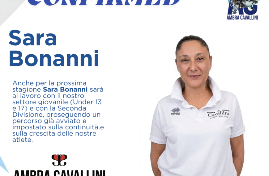 Sara Bonanni, confermata!