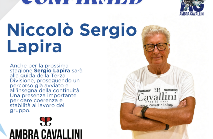 Niccolò Sergio Lapira, Confermato!