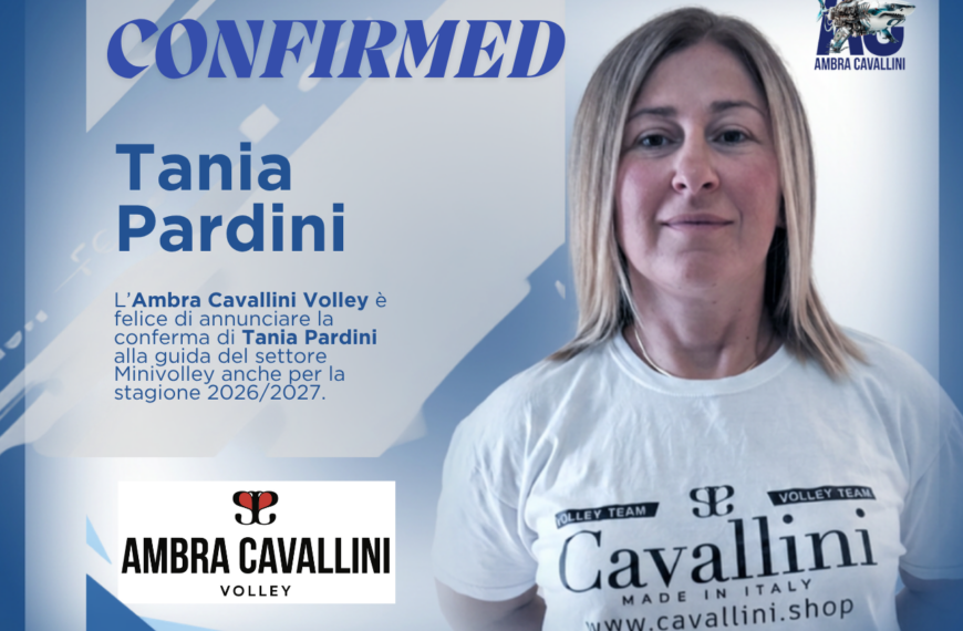 Tania Pardini ancora alla guida del Minivolley